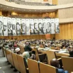 Summit held on the occasion of the 60th anniversary of the Organisation of African Unity (OAU), now the African Union (AU), at its headquarters in Addis Ababa, on 25 May 2023. Amanuel Sileshi/AFP