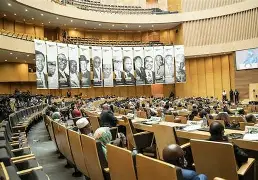 Summit held on the occasion of the 60th anniversary of the Organisation of African Unity (OAU), now the African Union (AU), at its headquarters in Addis Ababa, on 25 May 2023. Amanuel Sileshi/AFP