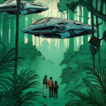 Front cover with flying beings